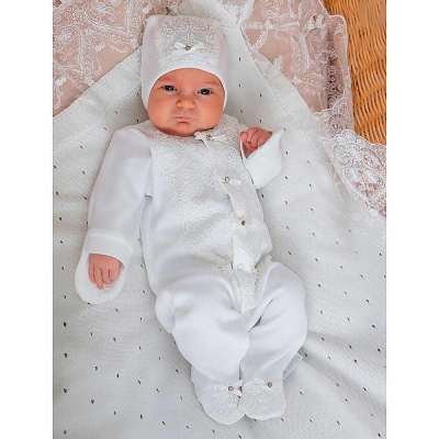 Комплект на выписку для девочки и мальчика Наследникъ 203-030-ЭК 1 Комплект на выписку для девочки и мальчика Наследникъ 203-030-ЭК 1